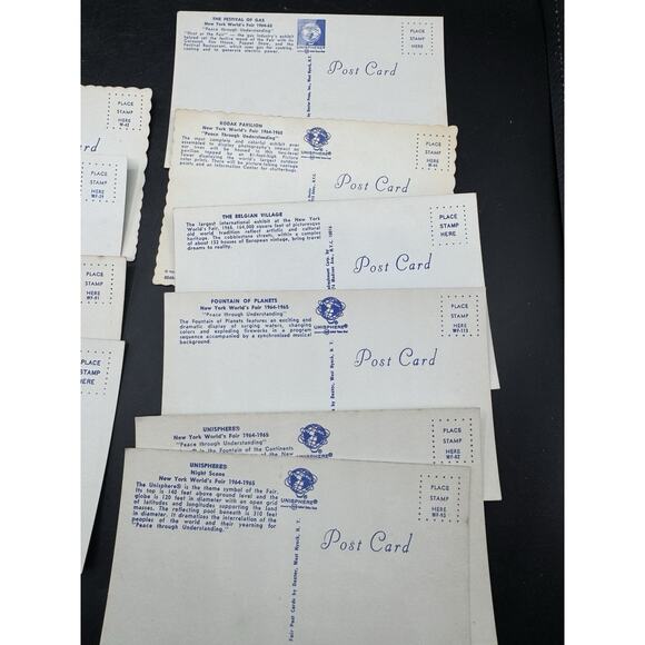 10 Vintage New York Postcard Lot 1964 NY New York World’s Fair Kodak Sphere-11 - Picture 8 of 11